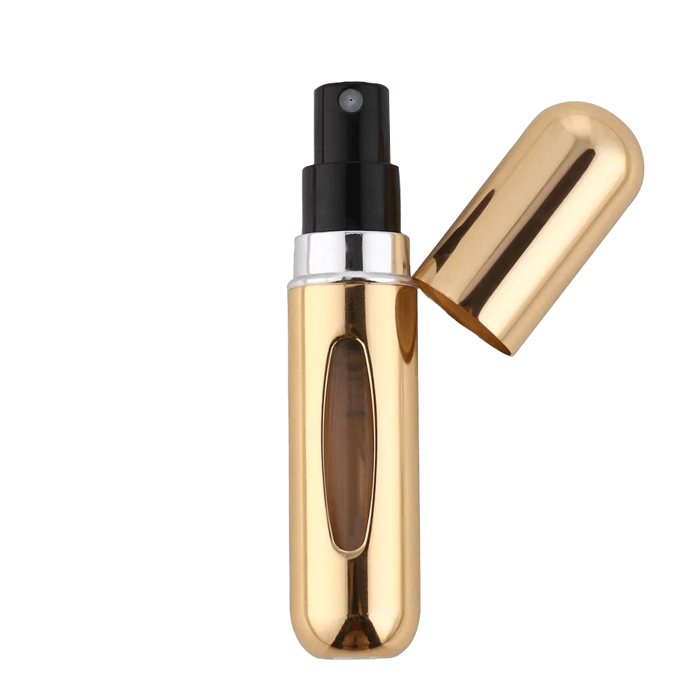 Royal Gold 5ml Mini Refillable Perfume Spray Bottle