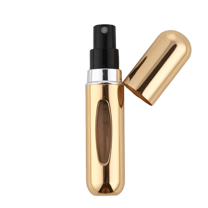 Royal Gold 5ml Mini Refillable Perfume Spray Bottle